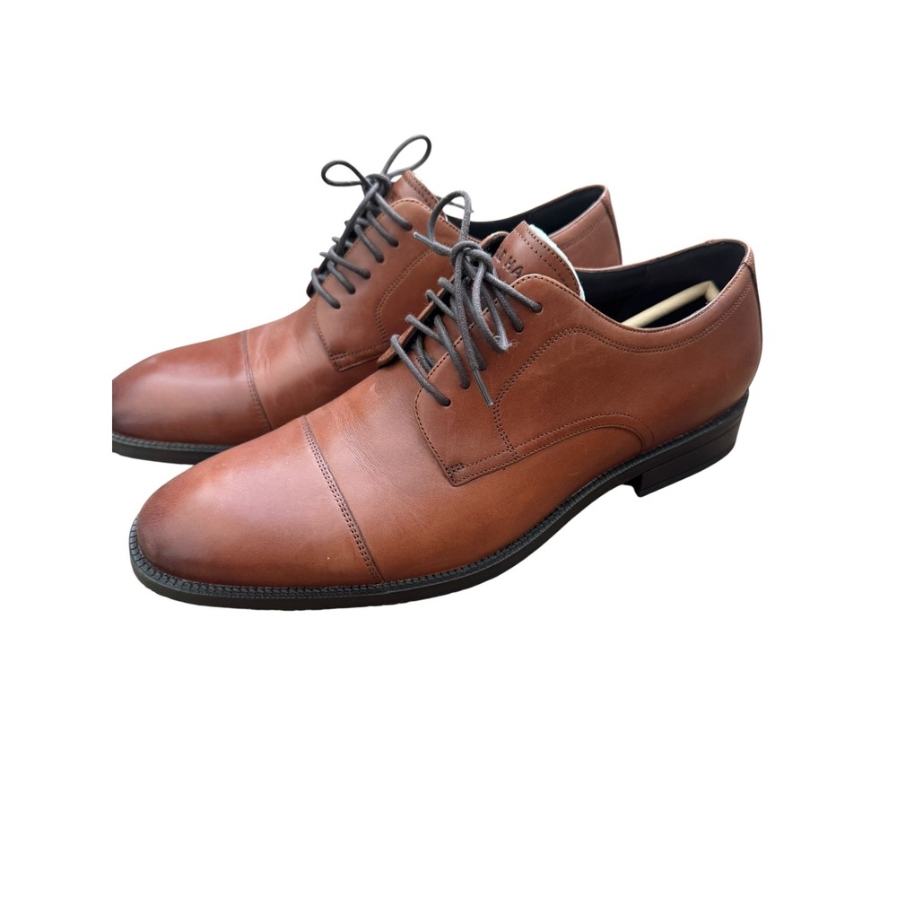 Cole Haan Mens Grand 360 Cap Toe Oxford British Tan Leather Shoes C34138 10M - Picture 5 of 7